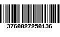 Código de Barras 3760027250136