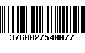 Código de Barras 3760027540077