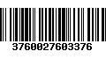 Código de Barras 3760027603376