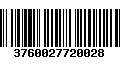 Código de Barras 3760027720028