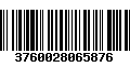 Código de Barras 3760028065876