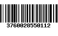 Código de Barras 3760028550112