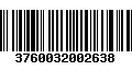 Código de Barras 3760032002638