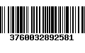 Código de Barras 3760032892581