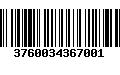 Código de Barras 3760034367001