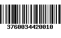 Código de Barras 3760034420010