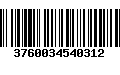 Código de Barras 3760034540312