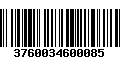 Código de Barras 3760034600085