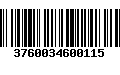 Código de Barras 3760034600115