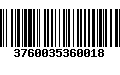 Código de Barras 3760035360018