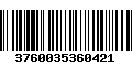 Código de Barras 3760035360421