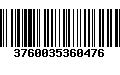 Código de Barras 3760035360476