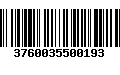 Código de Barras 3760035500193