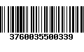 Código de Barras 3760035500339