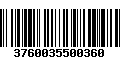 Código de Barras 3760035500360