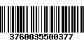 Código de Barras 3760035500377