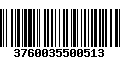 Código de Barras 3760035500513