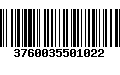 Código de Barras 3760035501022