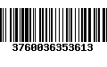 Código de Barras 3760036353613