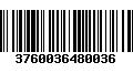 Código de Barras 3760036480036