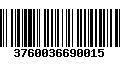 Código de Barras 3760036690015