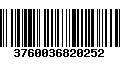 Código de Barras 3760036820252