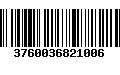 Código de Barras 3760036821006