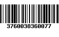 Código de Barras 3760038360077