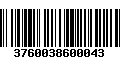 Código de Barras 3760038600043