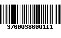 Código de Barras 3760038600111