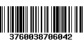 Código de Barras 3760038706042