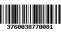 Código de Barras 3760038770081