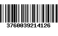 Código de Barras 3760039214126