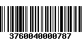 Código de Barras 3760040000787