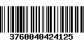 Código de Barras 3760040424125