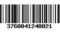 Código de Barras 3760041240021