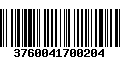 Código de Barras 3760041700204