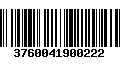 Código de Barras 3760041900222