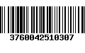 Código de Barras 3760042510307