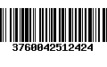 Código de Barras 3760042512424