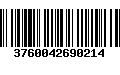 Código de Barras 3760042690214