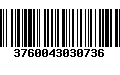 Código de Barras 3760043030736