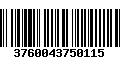 Código de Barras 3760043750115