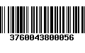 Código de Barras 3760043800056