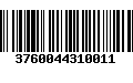 Código de Barras 3760044310011