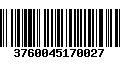 Código de Barras 3760045170027