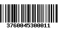 Código de Barras 3760045300011