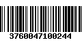 Código de Barras 3760047100244