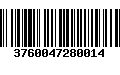 Código de Barras 3760047280014