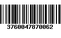 Código de Barras 3760047870062